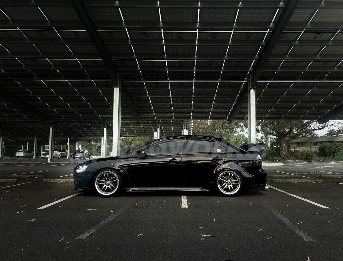Mitsubishi Lancer (CJ) on SpeedWorks SW12 18x9.5 +22 Hyper Black & Machine Lip alloy wheels, customer photo 2 of 7