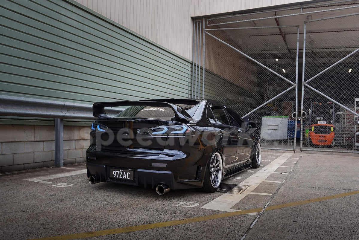 Mitsubishi Lancer (CJ) on SpeedWorks SW12 18x9.5 +22 Hyper Black & Machine Lip alloy wheels, customer photo 7 of 7