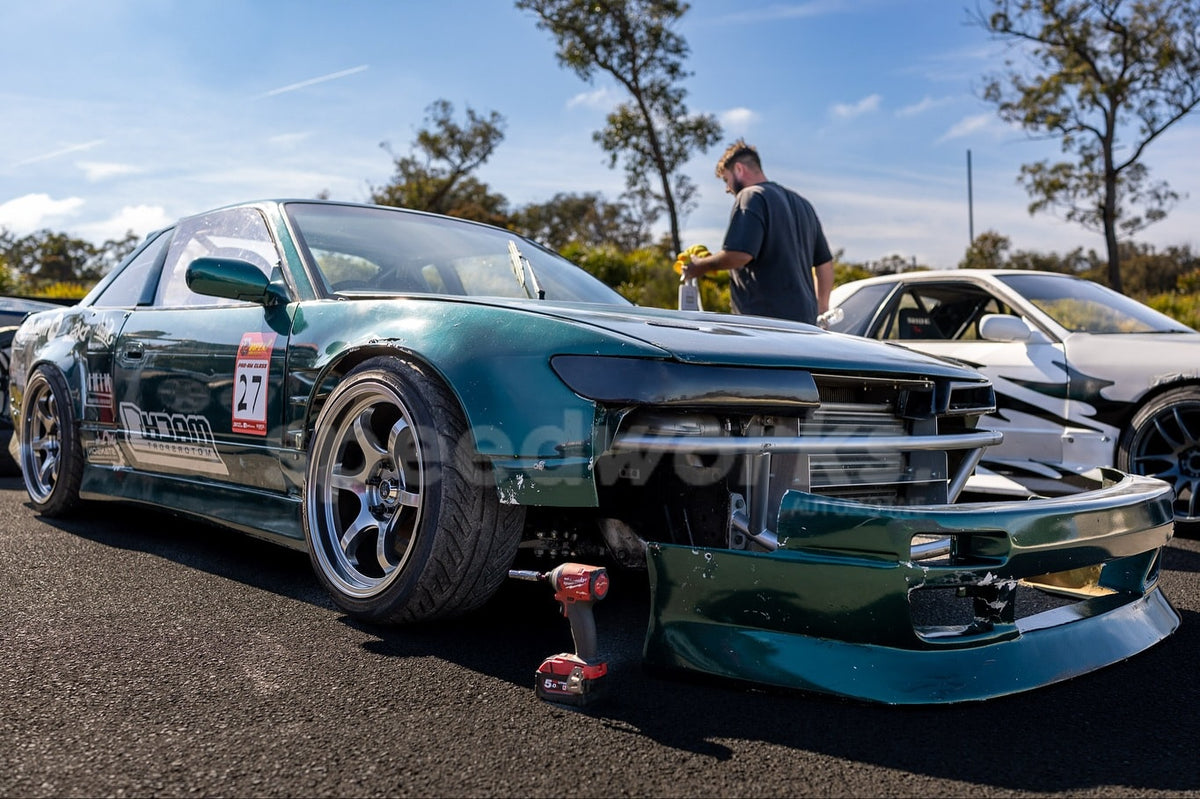 Nissan Silvia (S13) on SpeedWorks SW15 18x9.5 +22 Hyper Black alloy wheels, customer photo 4 of 4