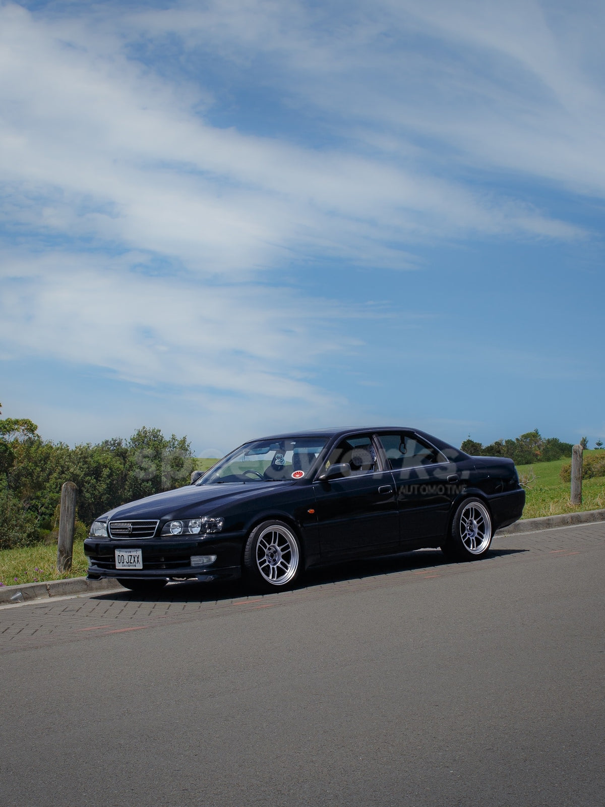 Toyota Chaser (JZX100) on SpeedWorks SW10 18x9.5 +22 Hyper Silver alloy wheels, customer photo 2 of 8