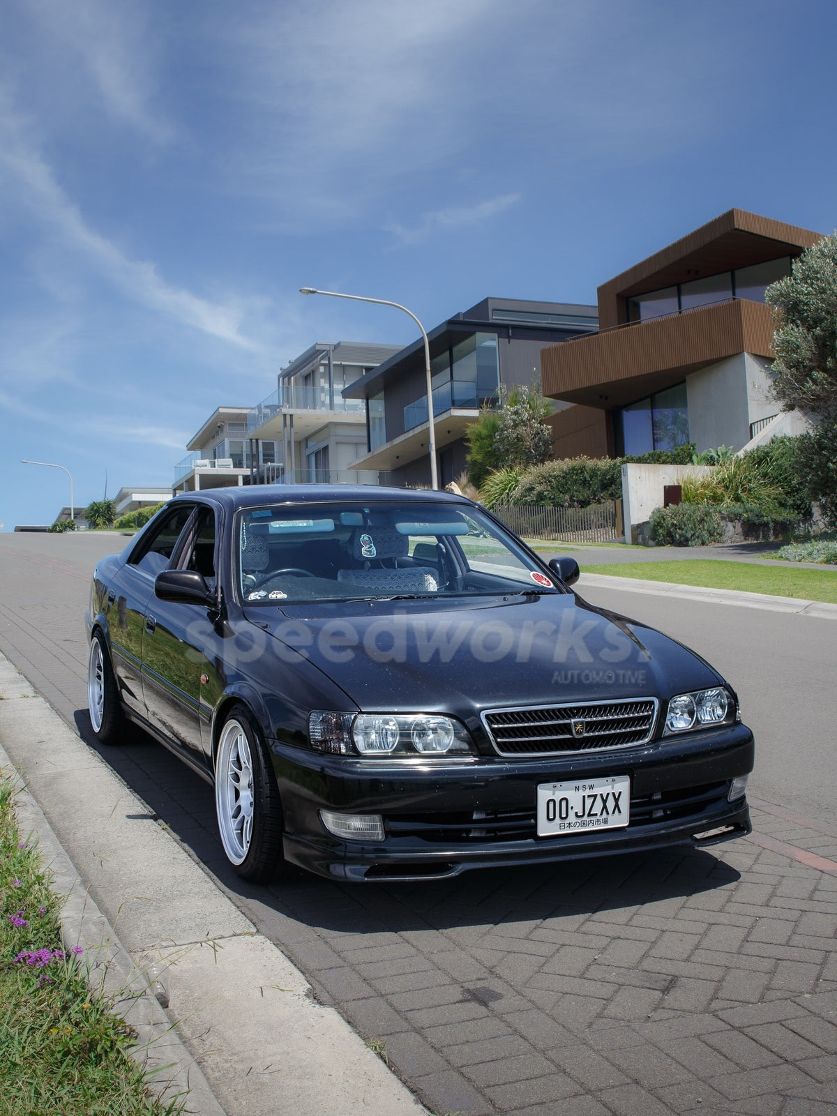 Toyota Chaser (JZX100) on SpeedWorks SW10 18x9.5 +22 Hyper Silver alloy wheels, customer photo 4 of 8