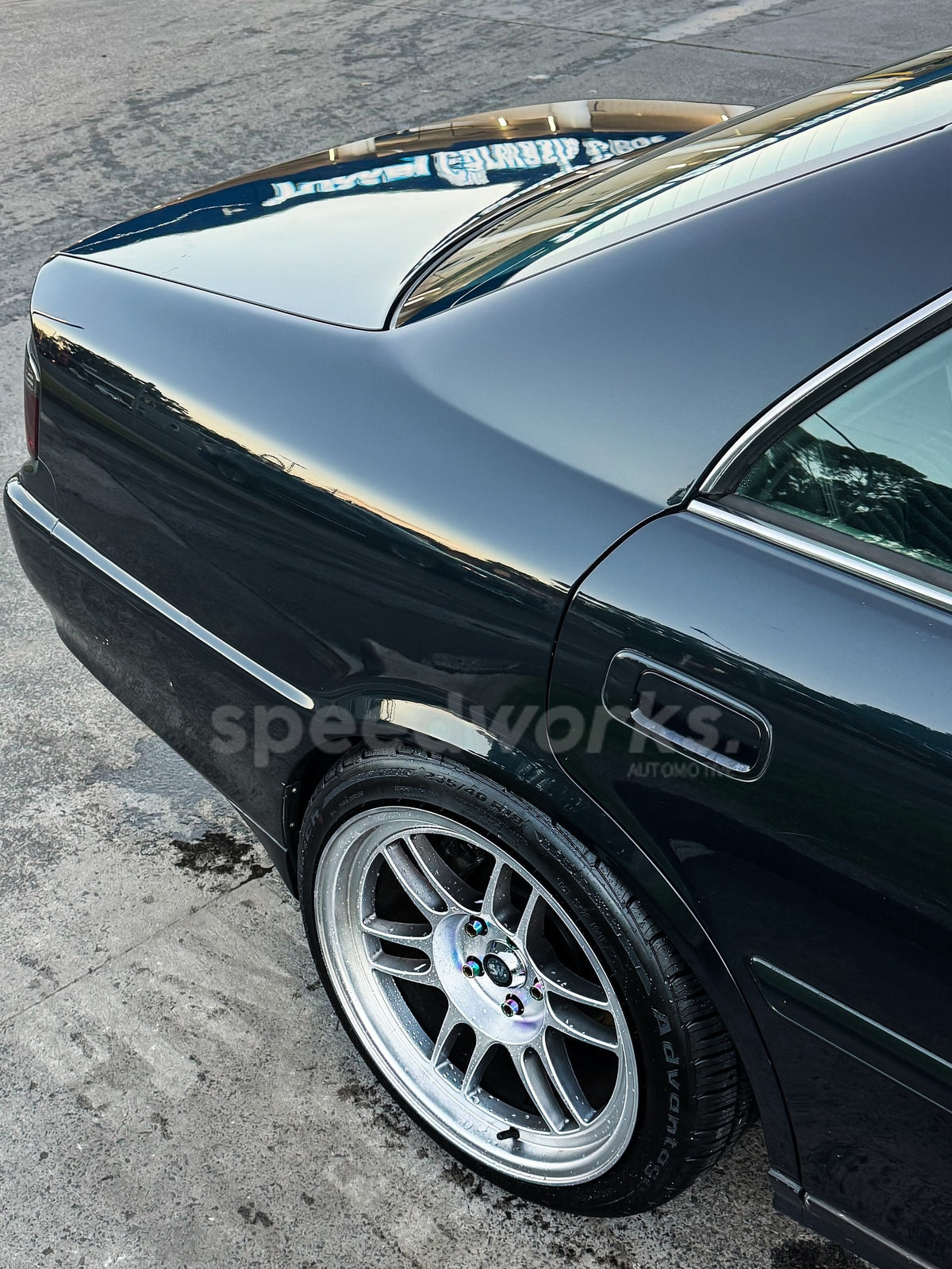 Toyota Chaser (JZX100) on SpeedWorks SW10 18x9.5 +22 Hyper Silver alloy wheels, customer photo 6 of 8