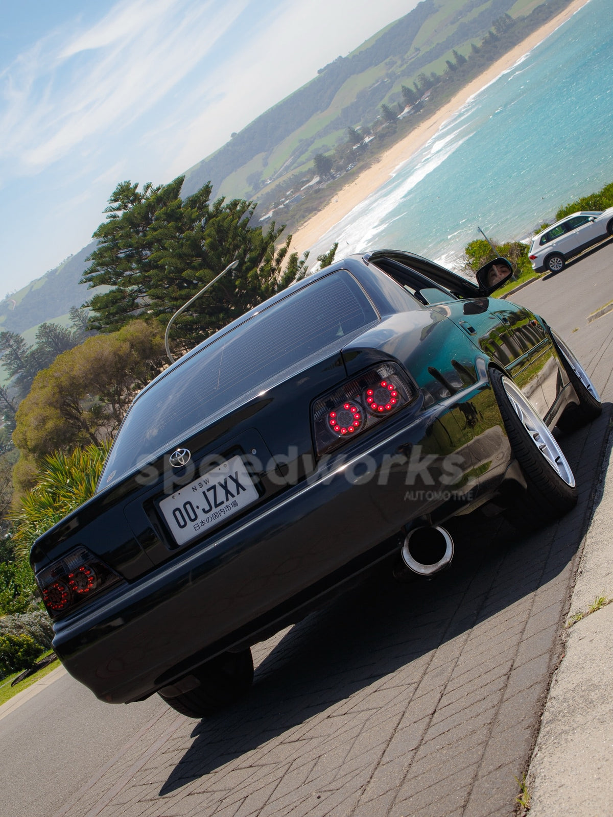 Toyota Chaser (JZX100) on SpeedWorks SW10 18x9.5 +22 Hyper Silver alloy wheels, customer photo 8 of 8
