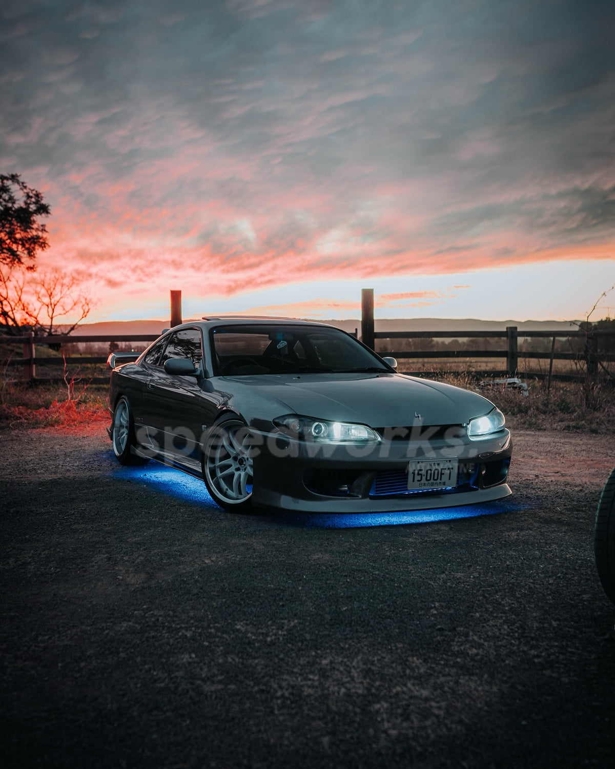 Nissan Silvia (S15) on SpeedWorks SW12 18x9.5 +22 Gloss White & Machine Lip alloy wheels, customer photo 1 of 4