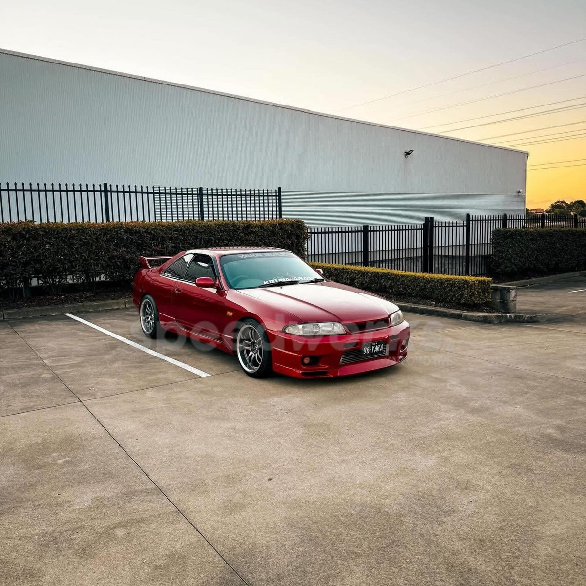 Nissan Skyline (R33) on SpeedWorks SW12 18x9.5 +22 Hyper Black & Machine Lip alloy wheels, customer photo 1 of 2