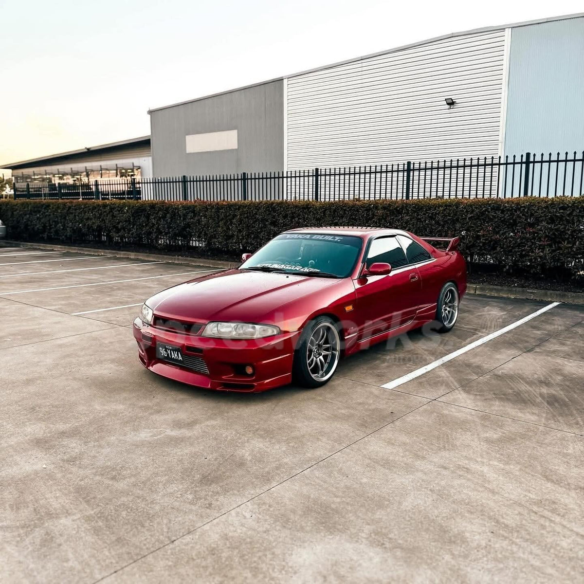 Nissan Skyline (R33) on SpeedWorks SW12 18x9.5 +22 Hyper Black & Machine Lip alloy wheels, customer photo 2 of 2