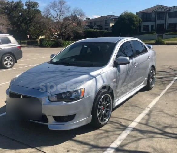 Mitsubishi Lancer (CJ) on SpeedWorks SW05 18x8.5 +35 Hyper Black & Machine Lip alloy wheels