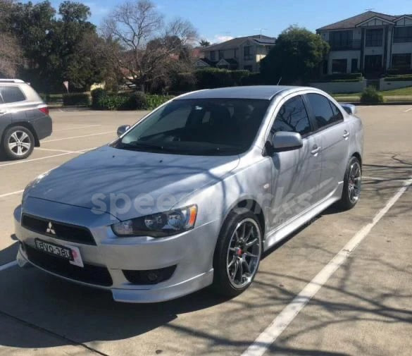 Mitsubishi Lancer (CJ) on SpeedWorks SW05 18x8.5 +35 Hyper Black & Machine Lip alloy wheels