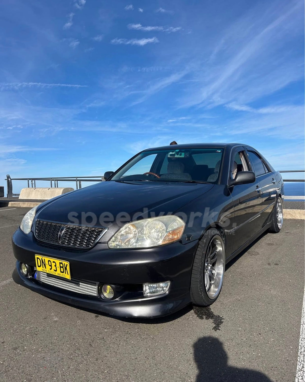 Toyota Mark II (X110) on SpeedWorks SW12 18x9.5 +22 Hyper Black & Machine Lip alloy wheels, customer photo 3 of 4