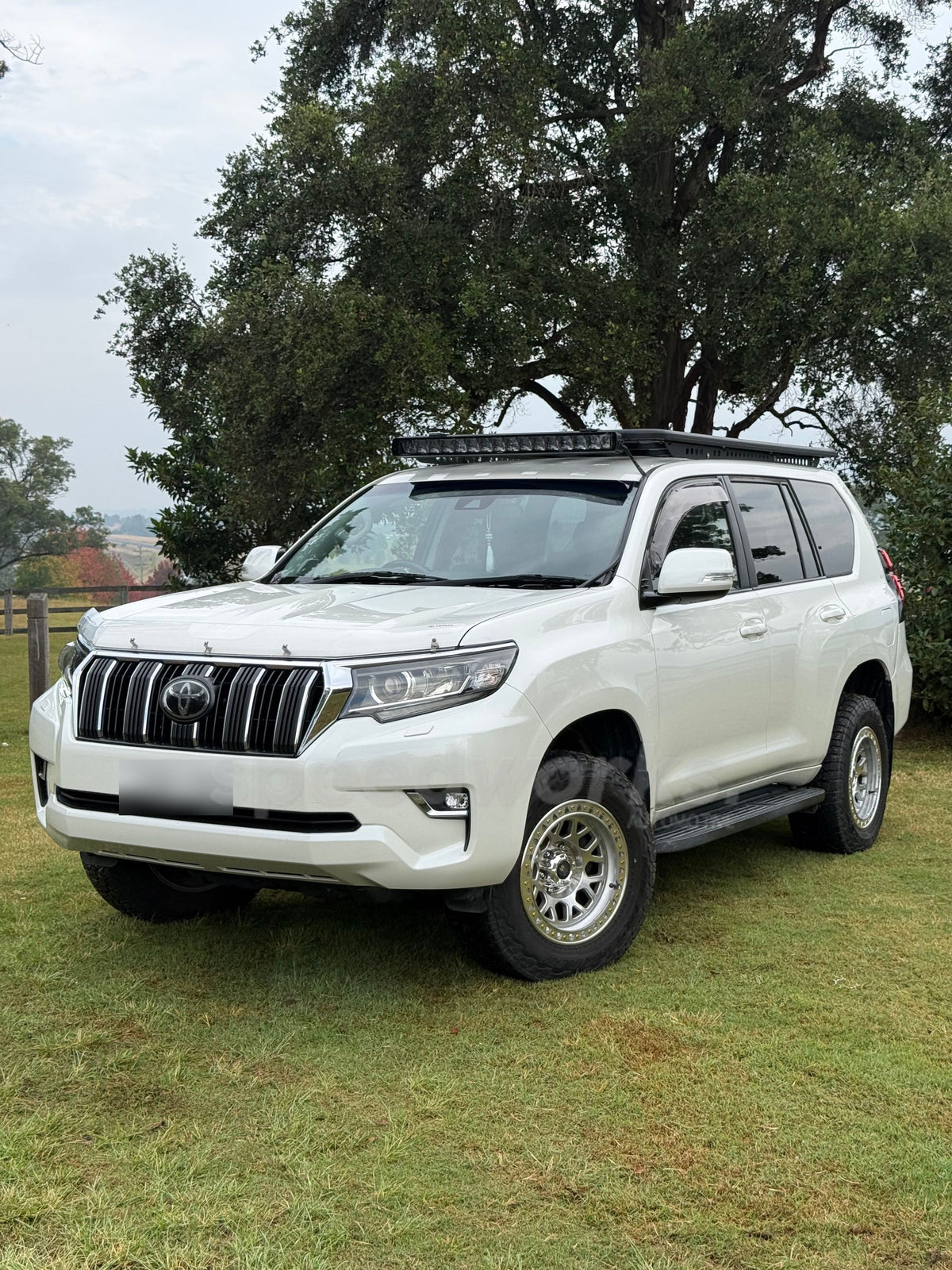 Toyota LandCruiser Prado (150) on SpeedWorks SW21 17x9.0 ±0 Machined Silver 4x4 wheels, customer photo 1 of 6