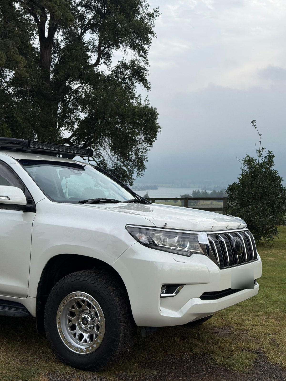 Toyota LandCruiser Prado (150) on SpeedWorks SW21 17x9.0 ±0 Machined Silver 4x4 wheels, customer photo 4 of 6