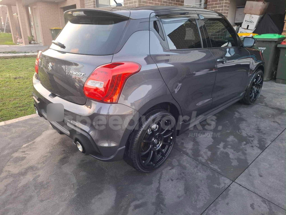 Suzuki Swift Sport (ZC33S) on SpeedWorks SW03 18x8 +38 Matte Black alloy wheels, customer photo 2 of 2