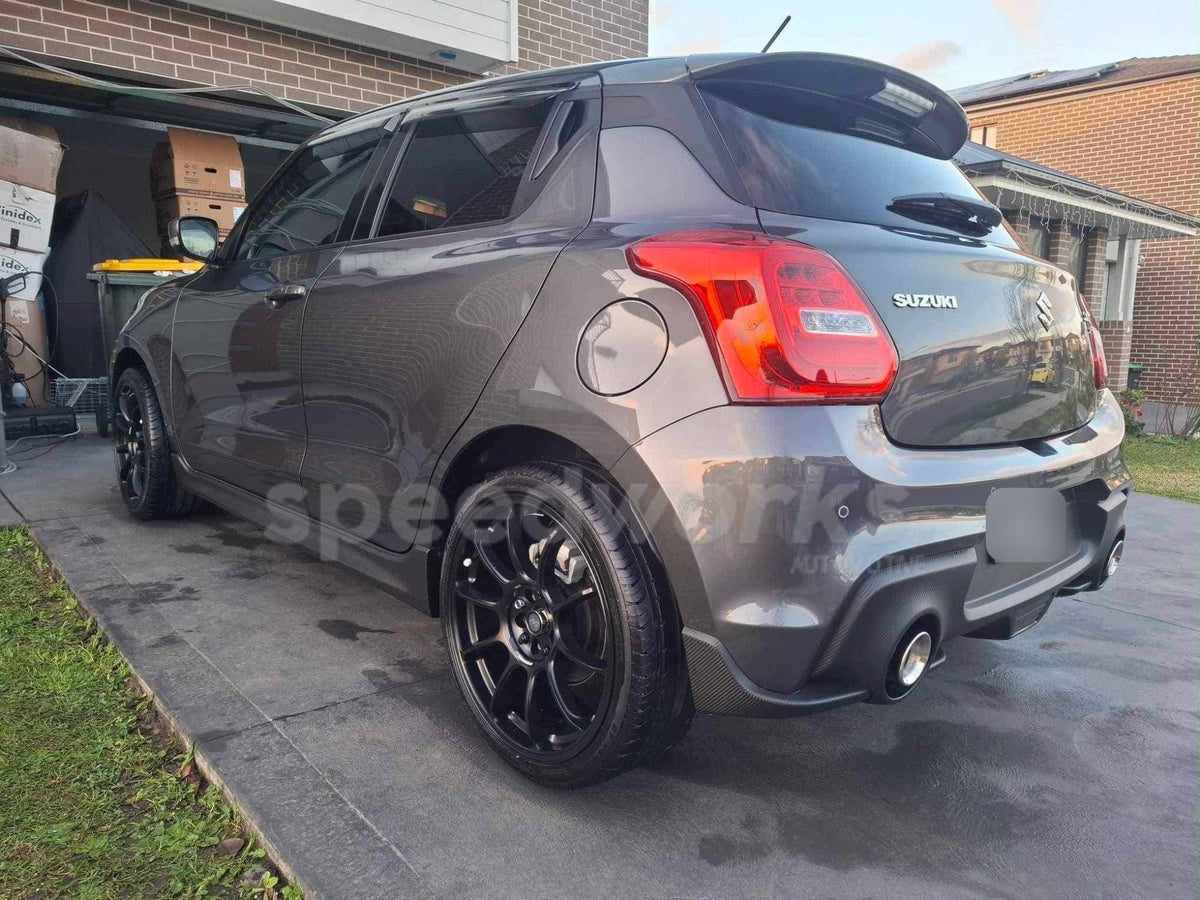 Suzuki Swift Sport (ZC33S) on SpeedWorks SW03 18x8 +38 Matte Black alloy wheels, customer photo 1 of 2
