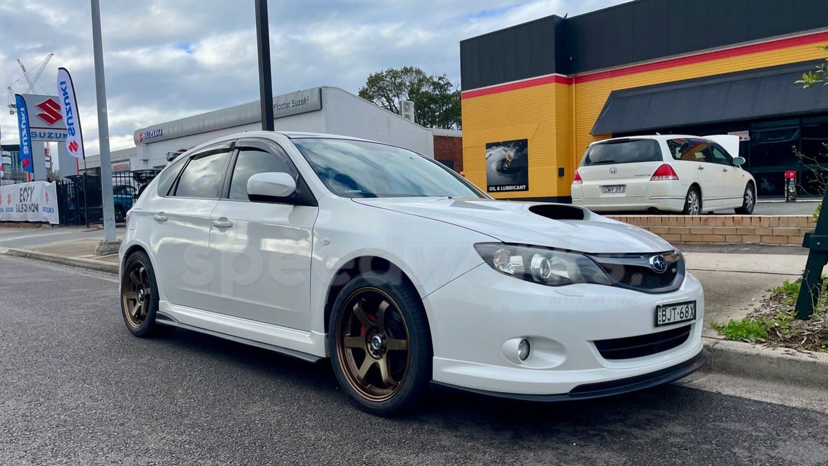 Subaru Impreza WRX Hatch (GH) on SpeedWorks SW04 18x8 +38 Bronze alloy wheels, customer photo 1 of 3
