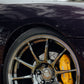 SWF01 forged wheels in Shadow Black Chrome on a purple Nissan Skyline R33, front wheel and Brembo caliper