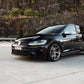 SWF03 forged wheels in Brushed Grey on a black Volkswagen Golf R Mk7.5, front three-quarter