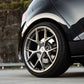 SWF03 forged wheels in Brushed Grey on a black Volkswagen Golf R Mk7.5, front wheel close-up