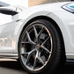 SWF03 forged wheels on a white Volkswagen Golf R Mk7.5 wagon, front wheel close-up