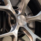 SWF03 forged wheels on a white Volkswagen Golf R Mk7.5 wagon, spoke and centre cap detail