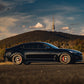 SWF04 forged wheels in Satin Bronze on a black Kia Stinger, side profile